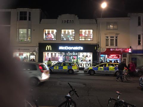 Brighton teenager arrested over McDonald's stabbing - Brighton and Hove News