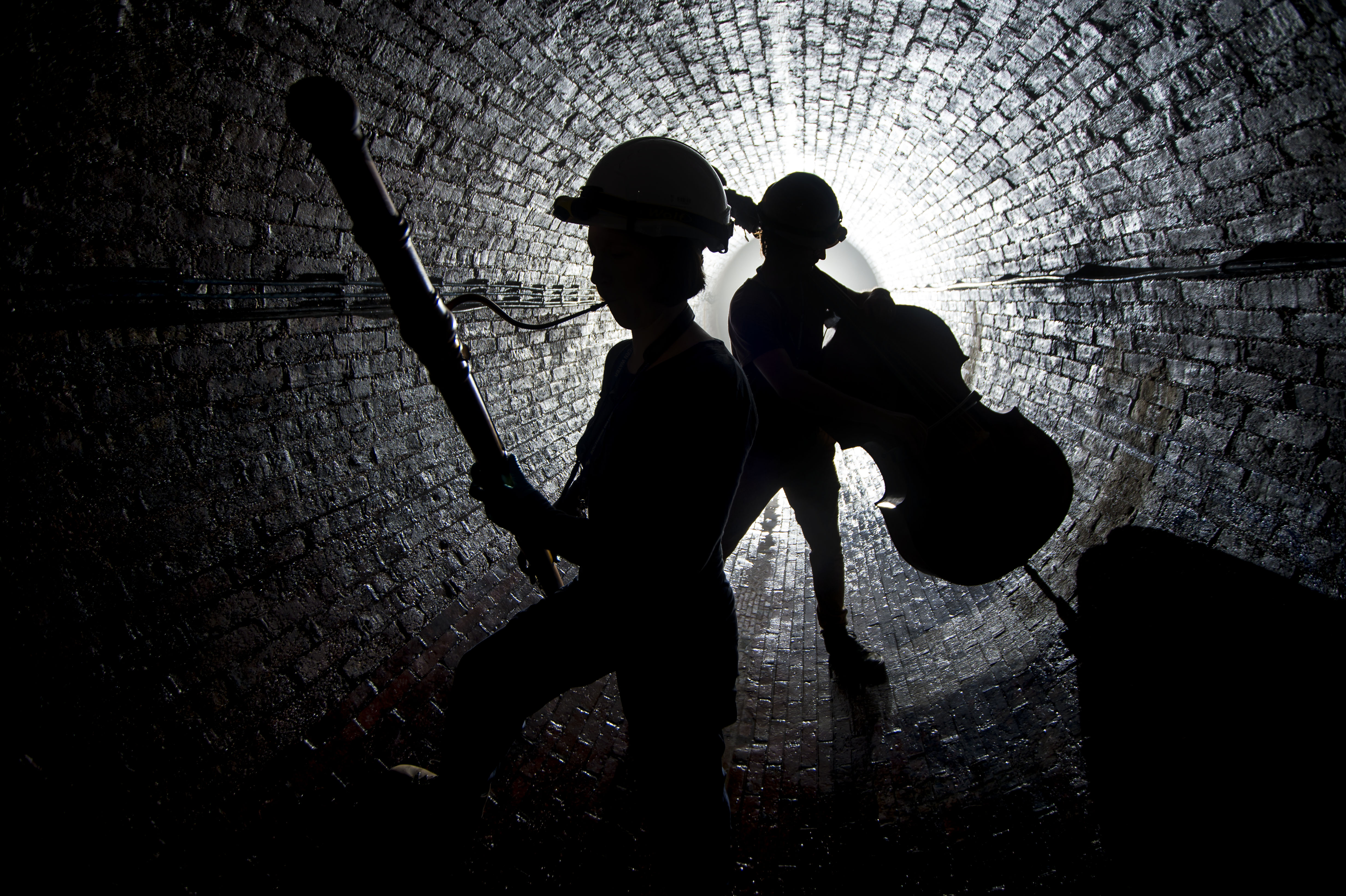 Baroque musicians record in Brighton sewers