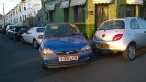 Bad parking in Montreal Street, Hanover. Picture by Ken Frost