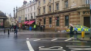 North Street the morning after the stabbing. Picture by Rebecca Bunker