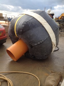 The giant inflatable sewer donut