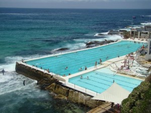 A pool built at Bondi Beach in Australia by the same developer