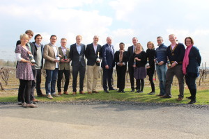 The winemakers in Ditchling yesterday