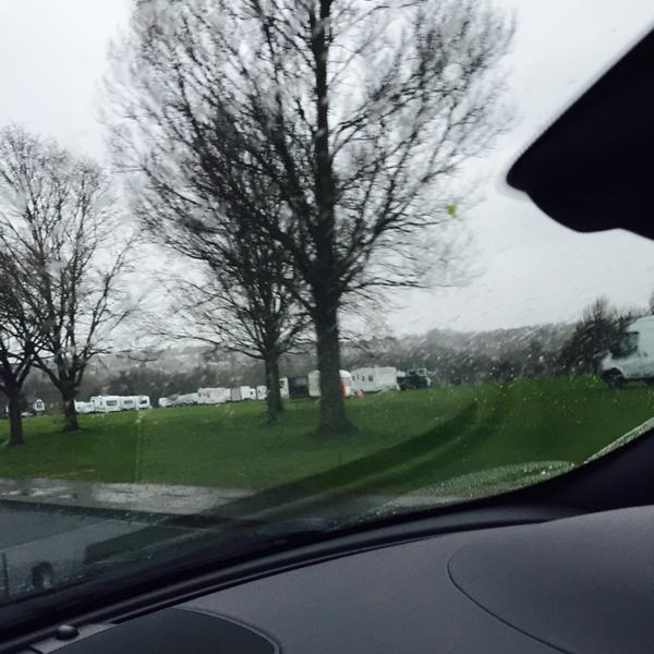 Travellers set up camp on historical Hangleton green