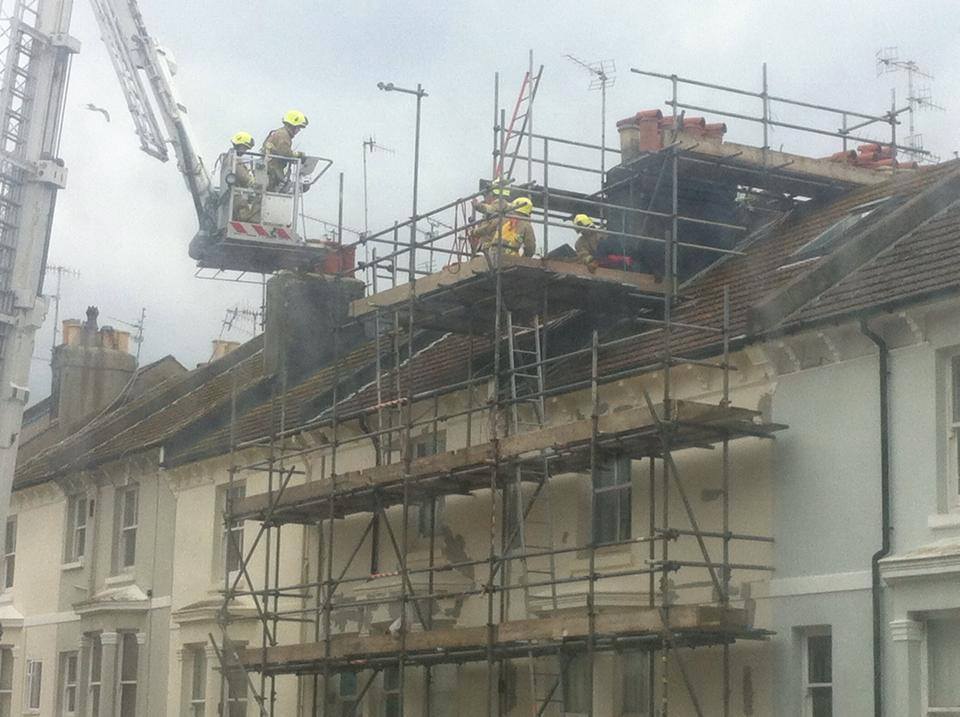Man rescued after collapsing on scaffolding in Hove