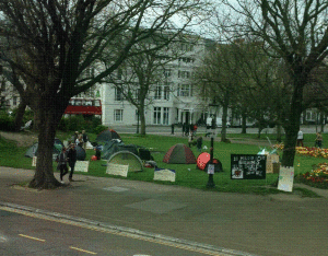Occupy Democracy Brighton camp