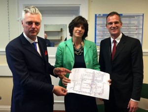 Peter Kyle, Simon Kirby and Claire Perry