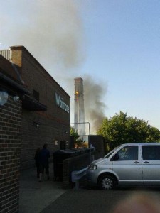 Engineerium fire. Picture by Robert Nemeth