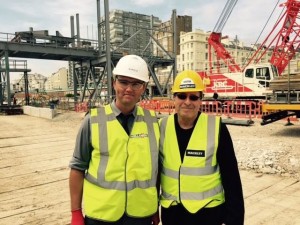 Peter James and i360 project manager Neal Mardon