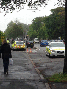 Police close off Sandown Road today while negotiations continue