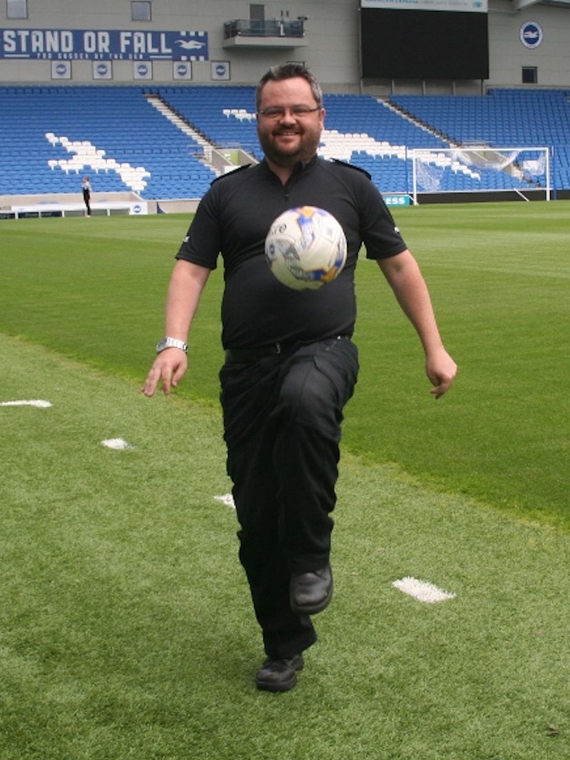 Albion’s football-loving copper misses out on the action to keep fans safe