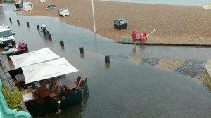 Seafront flooding