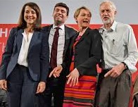 Which Labour leadership candidate was the most popular in Google searches in Brighton and Hove?