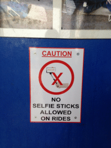 selfie stick ban
