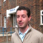 Councillor Robert Nemeth outside Hove YMCA