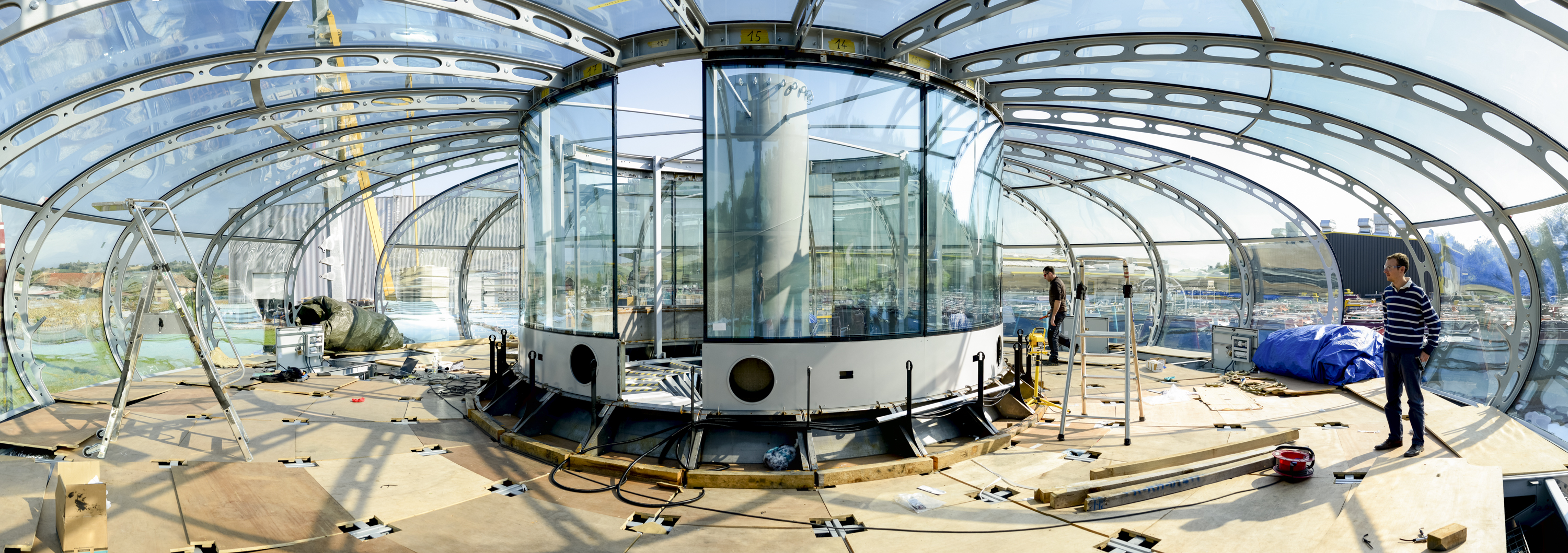 First pictures of i360’s assembled glass doughnut released Brighton