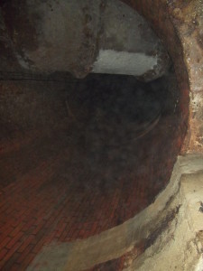 Callum Bignall's picture with mist in the tunnel