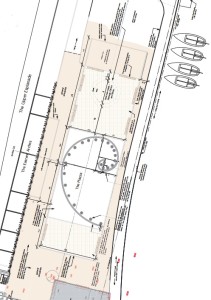 The plans for the heritage garden to the east of the i360