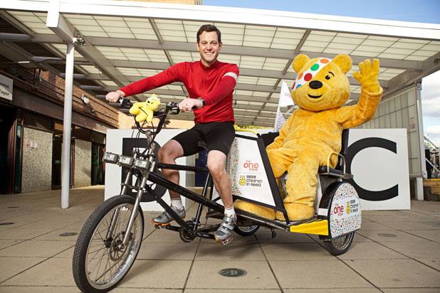 Children in Need rickshaw arrives in Brighton this afternoon