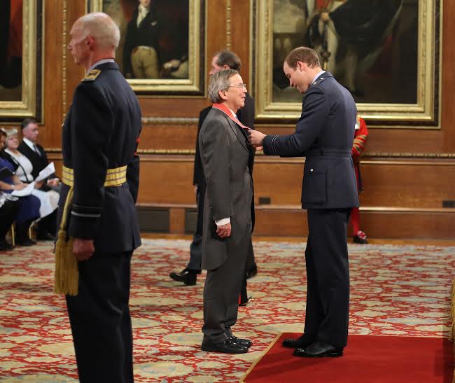 Brighton university boss honoured by Prince William at Windsor Castle