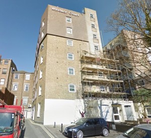 Windsor Court, where many homeless families are housed by Brighton and Hove City Council. Image from Google Streetview