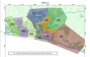 Option A catchments