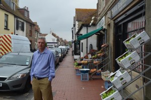 Simon Kirby in Rottingdean High Street