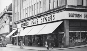 The old British Home Stores shop in Western Road in Brighton - picture from the Regency Society and the James Gray Collection