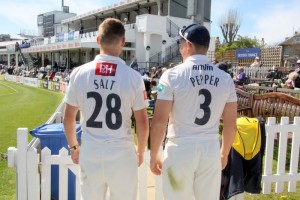 Phil Salt and Chris Pepper savour A Cook as Sussex hosted Essex at the County Ground in Hove