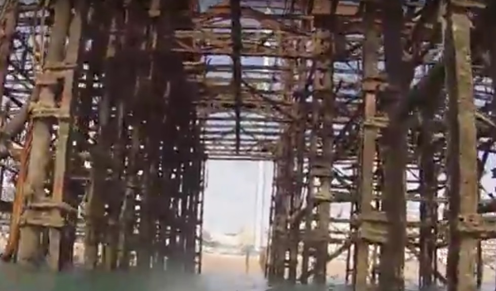 Amazing drone footage shows West Pier from the inside – but don’t be tempted to have a look yourself!
