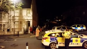 Families return to their homes in Evelyn Terrace after Sussex Police brought a three-hour siege to a peaceful conclusion