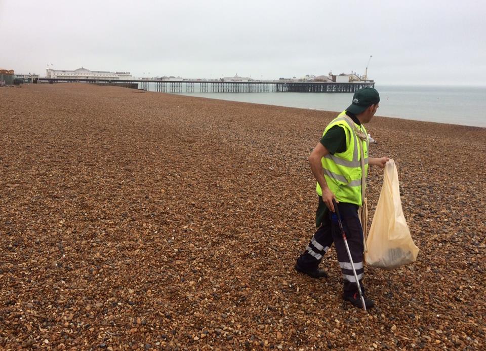 50 tonnes of rubbish cleared from Brighton beach last weekend