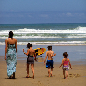 family on the beach by Kiran Foster on Flickr