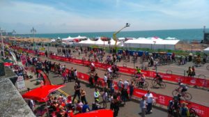 The scene at the end of the London to Brighton Bike Ride - Picture by Freddie Cook