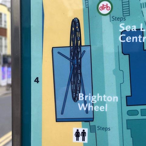 New tourist sign featuring Brighton Wheel to be replaced