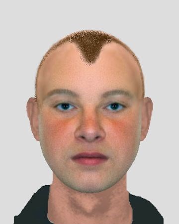 Efit of whiskey burglary suspect with pointy cropped hair released