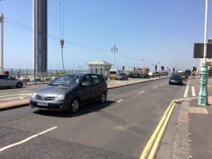 A259 Brighton seafront by the i360