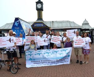 Gatwick - no second runway campaigners 20160724