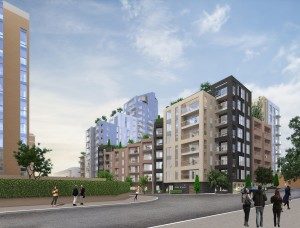 The £80 million Hove Gardens scheme - an artist's impression from Ethel Street