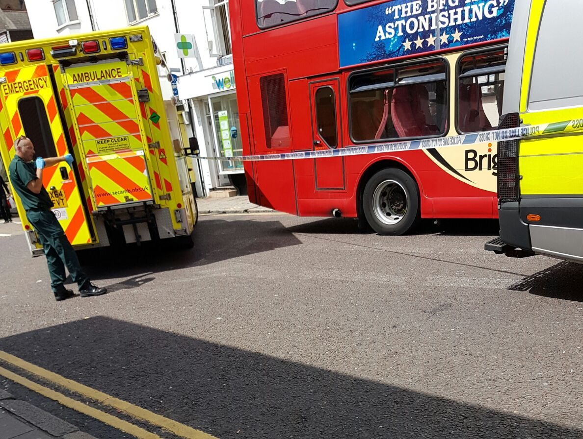 Man ‘slits his wrists’ in busy Brighton street