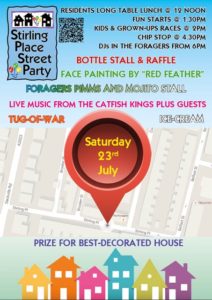 Stirling Place Street Party flyer 2016
