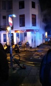 Upper St James's Street fire by Pacta Connect from Twitter