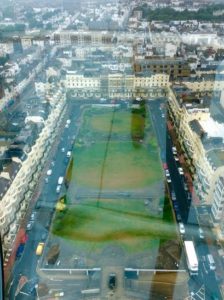 i360 view of Regency Square with glare