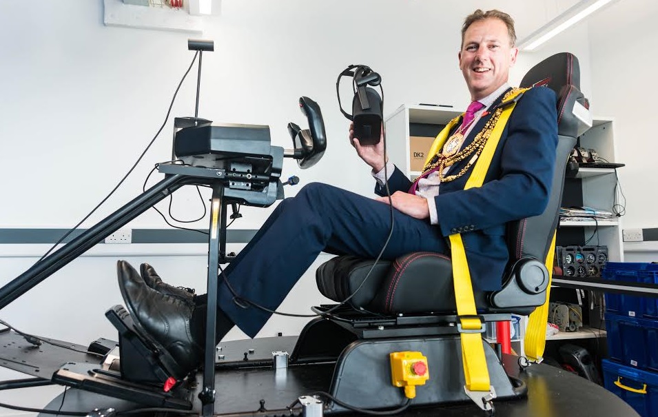 Mayor pays flying visit to Brighton University