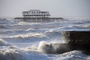 Stormy seas in February 2014 by David Pearson on Flickr