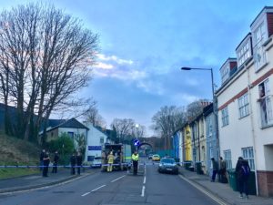 Bomb disposal experts in Hollingdean Road - Picture by Alun Callender
