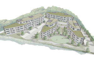 An artist's impression of the scheme for Court Farm House in Hove