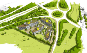An artist's impression of the scheme for Court Farm House in Hove