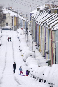 Sledging in Hanover in 2010 by Graham Laurence