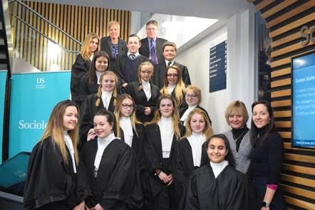 Hove Park students make their case in criminal law contest at Sussex University